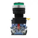Interruptor Botón Pulsador Push Button Arranque Industrial YJ139-LA38 1NO+1NC Verde