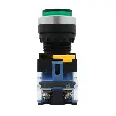 Interruptor Botón Pulsador Push Button Arranque Industrial YJ139-LA38 1NO+1NC Verde