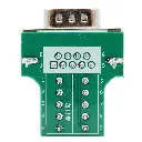 Adaptador Macho DB9 RS232 Serial Terminal Con Clemas Conector