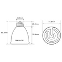Bombilla cerámica TCD56-110V50W infrarroja emisor de calor 50w