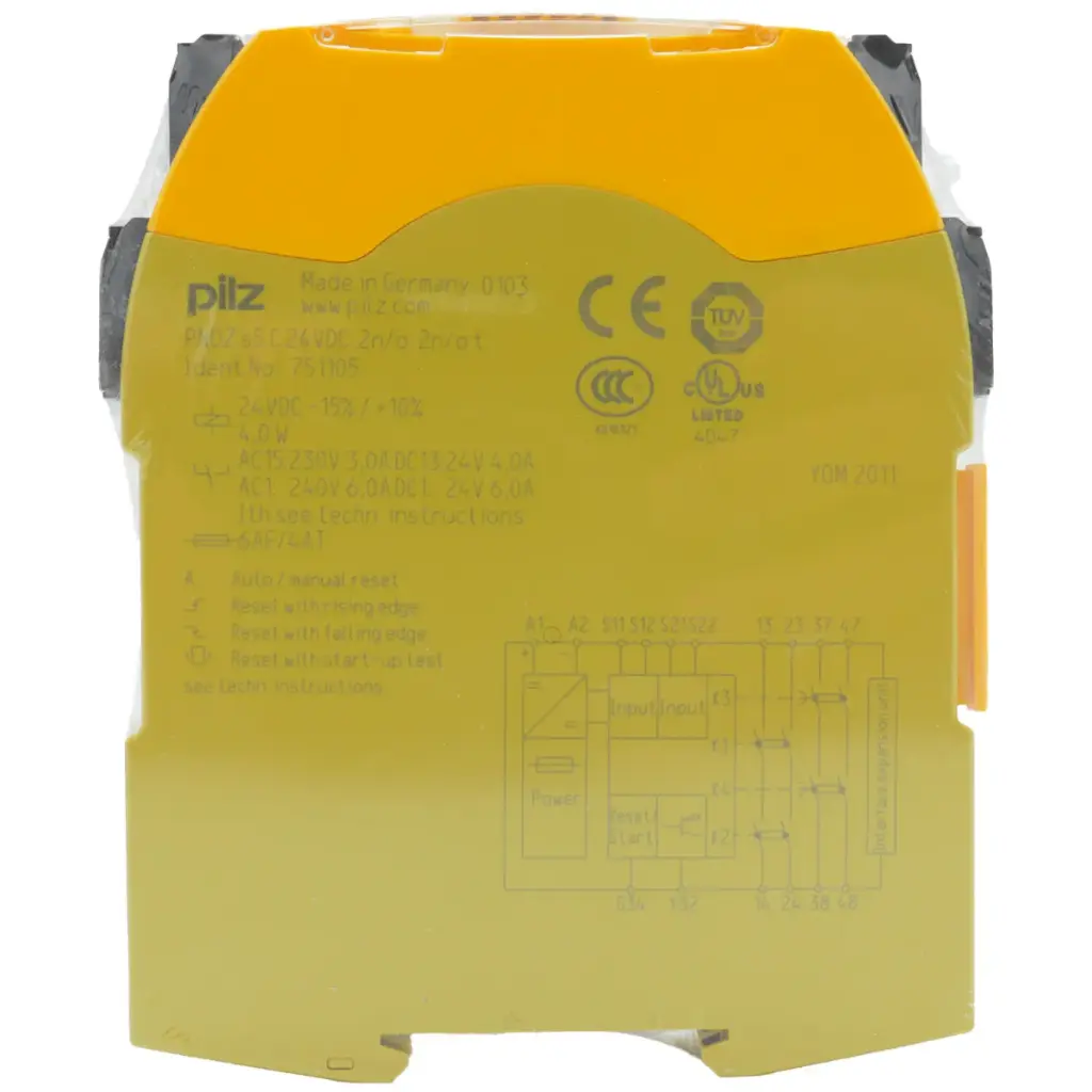 Relé De Seguridad Pilz PNOZ S5 C 751105 24VDC 2n/o 2n/o t