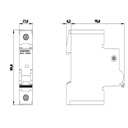 Interruptor Automático Miniatura Siemens 5SJ4110-7HG40 240VAC / 60V DC