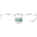 Pila Batería Xeno Energy XL-050F-AX 3.6V 1200mAh 1/2 AA Litio Conector Axial Alambre