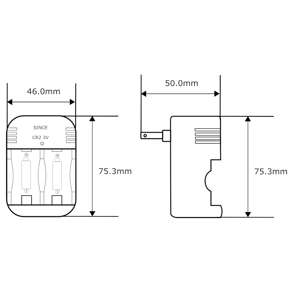 Cargador Since HB-CR2 Para Pilas Baterías CR2 3V