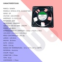 Ventilador SUNON DP201A 2123HST.GN 220-240V 0.125/0.11A 120mm x 120mm x 38mm con dos pines