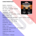 4x Blister Pila Batería Duracell CR2032 DL2032 3V Tipo Botón Litio