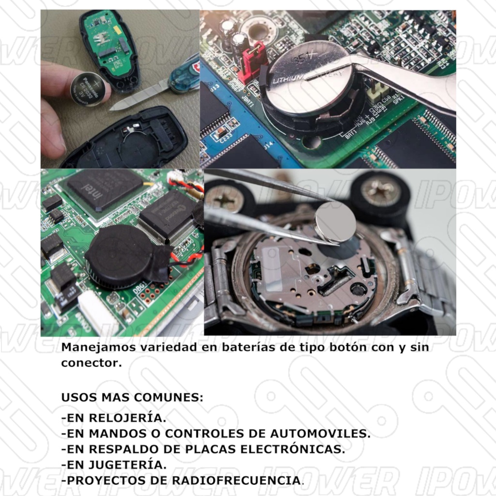 4x Blister Pila Batería Duracell CR2032 DL2032 3V Tipo Botón Litio