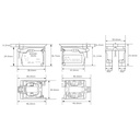 Bloque Cuerpo Collar Pulsador Schneider Electric ZB4BZ105 Ø 22 1 NA + 1 NC