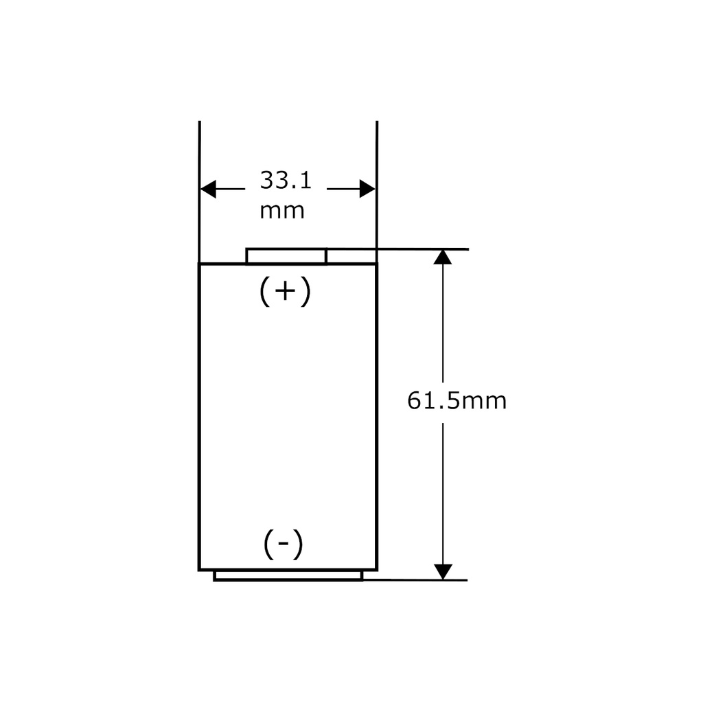 Pila Batería Litio Eve Energy ER34615 34615 3.6v 19Ah Tipo D Conector Blanco 2 Pines