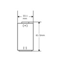 Pila Batería Litio Eve Energy ER34615 34615 3.6v 19Ah Tipo D Conector Blanco 2 Pines