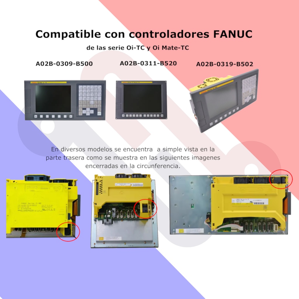 Pila Batería Fanuc A98L-0031-0026 (A02B-0309-K102) 3V 1750mAh Carcasa Negra