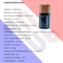 Pila Batería De Litio Duracell Mod: CR123A (CR17345) 3V