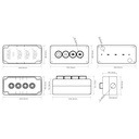 Botonera Industrial BX04-22M 4 Botones Pulsadores 400VAC 10A Arranque Paro Arriba Abajo