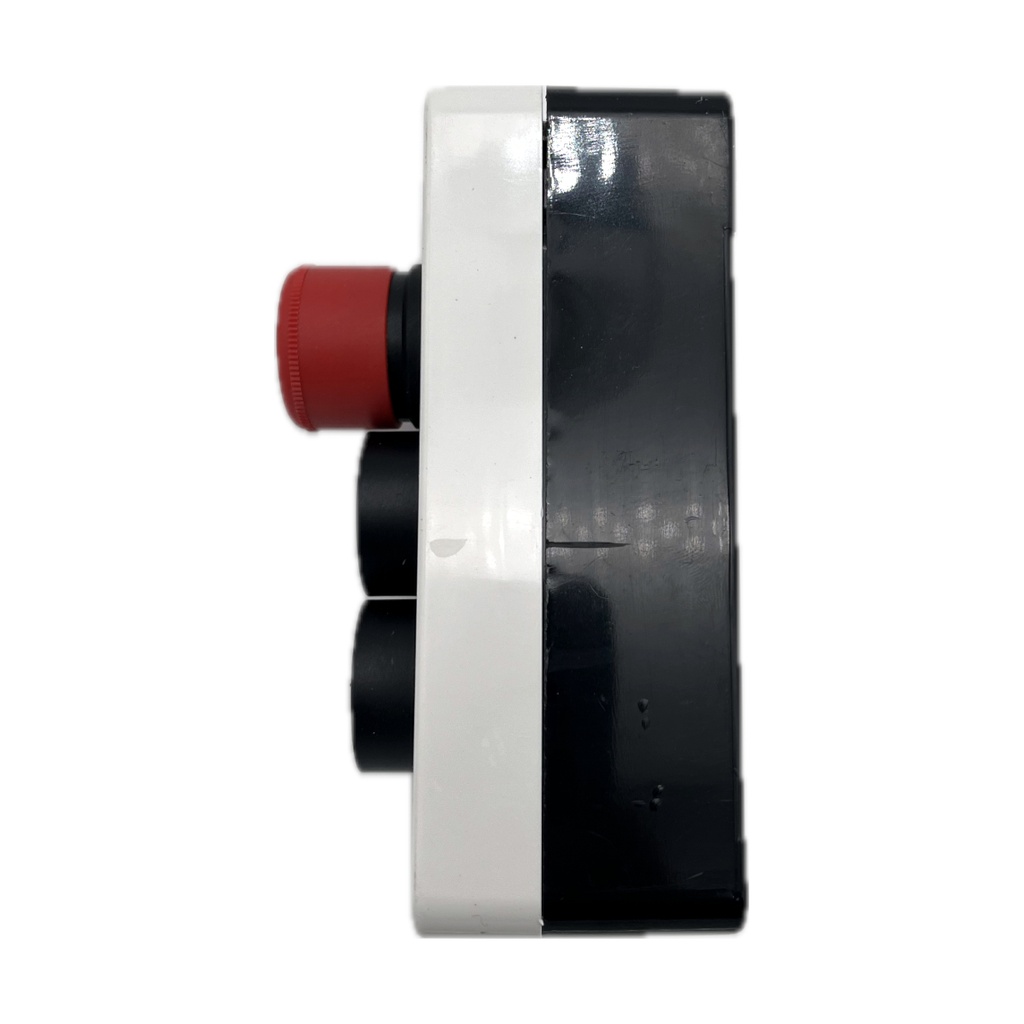Botonera Industrial BX03-22M 3 Botones Pulsadores y Paro de Emergencia 400VAC 10A Arranque Paro Emergencia