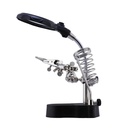 Soporte Y Lupa Con Luz Led Para Soldar TE-801