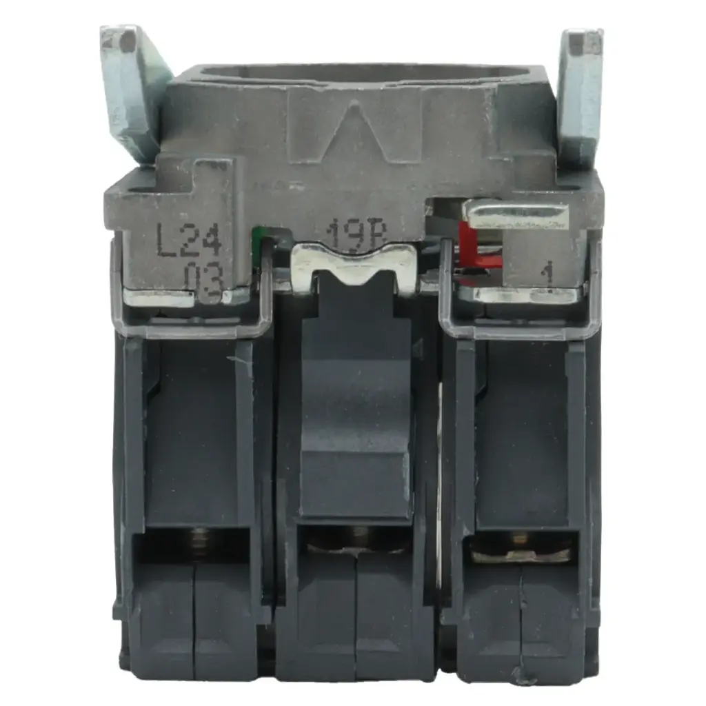 Bloque Luz Cuerpo/Collar ZB4BW065 Para Bombilla BA9s 250V 1 NO + 1 NC Fijación Metal Azul