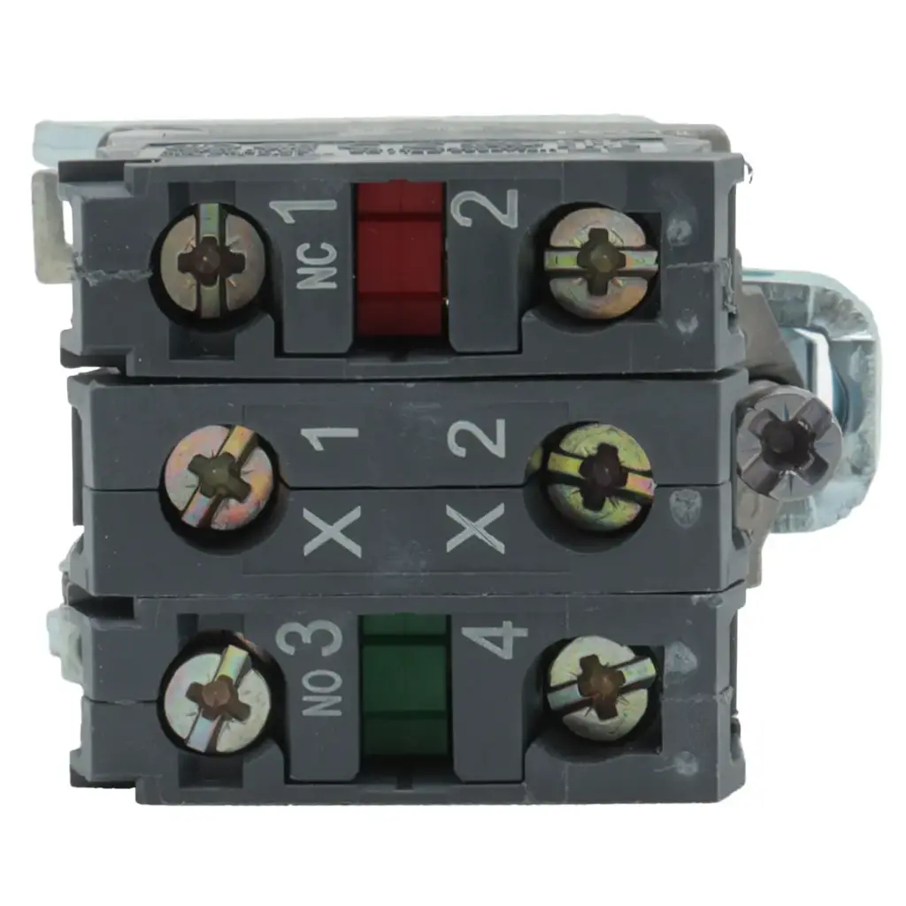 Bloque Luz Cuerpo/Collar ZB4BW065 Para Bombilla BA9s 250V 1 NO + 1 NC Fijación Metal Azul