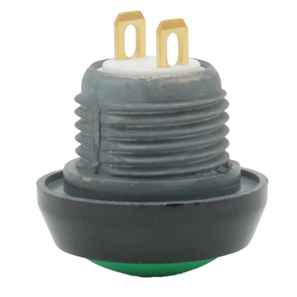 Interruptor Botón Push Button Switch 125V 400mA NO Verde