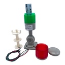 Torre Indicadora Industrial HY-2W-J-Z Semáforo 2 Colores 110-220V AC Maquinaria Con Buzzer