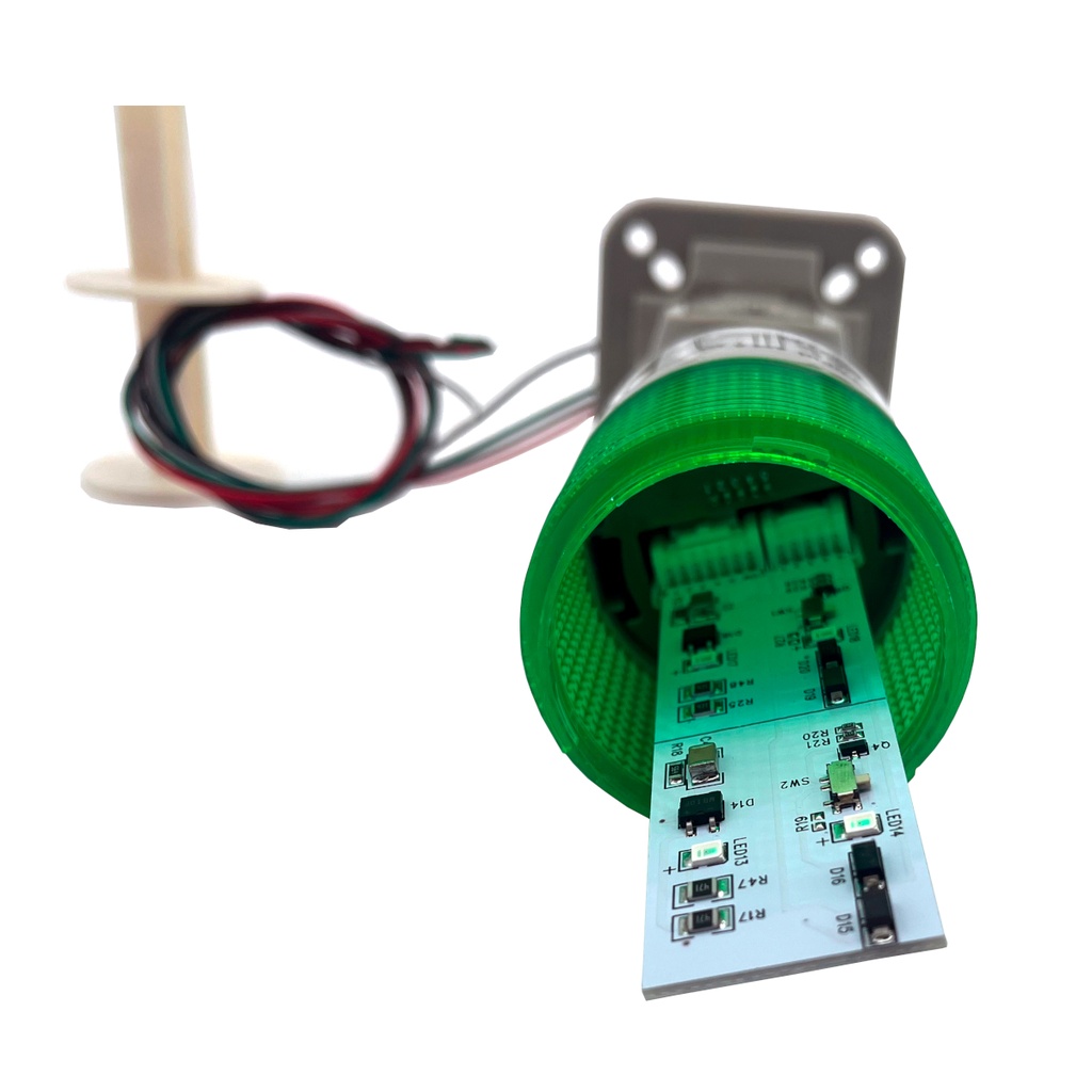 Torre Indicadora Industrial HY-2W-J-Z Semáforo 2 Colores 110-220V AC Maquinaria Con Buzzer