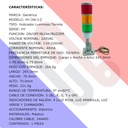 Torre Indicadora Industrial HY-3W-J-Z Semáforo 3 Colores 110-220V AC Maquinaria Con Buzzer