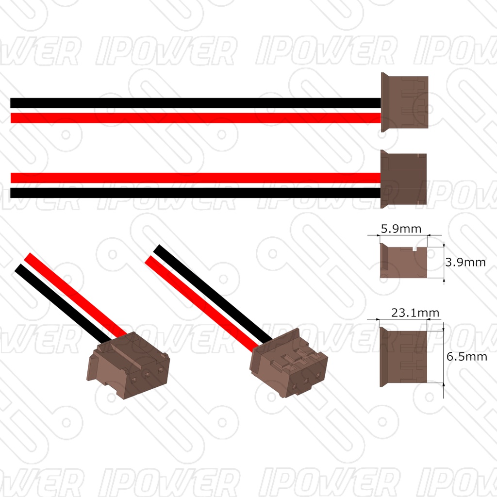 Pila Batería Toyopuc Tip-5426 3.0v Conector Marrón Mediano 