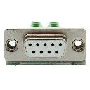 Adaptador Hembra DB9 RS232 Serial Terminal Con Clemas Conector