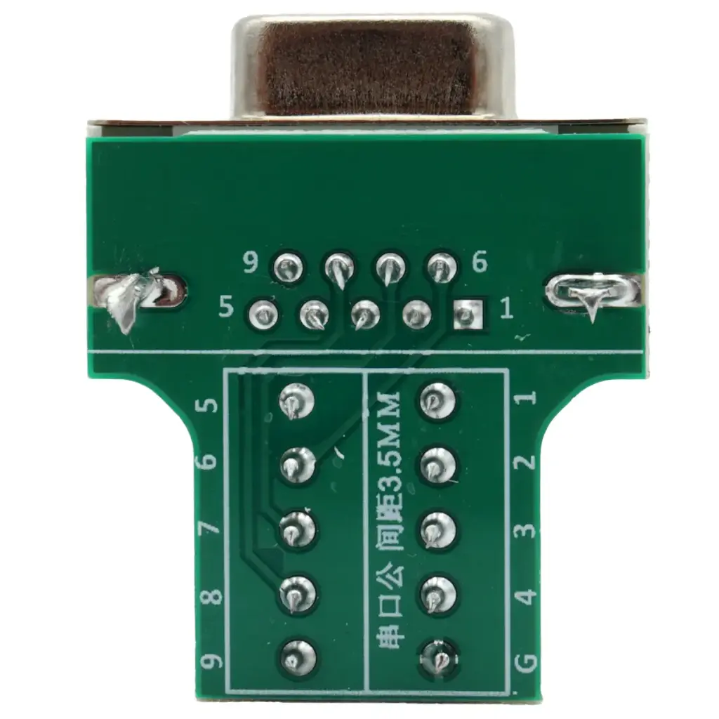 Adaptador Hembra DB9 RS232 Serial Terminal Con Clemas Conector