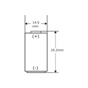 Pila Batería Allen Bradley Bulletin 1769-BA 14250 CR14250SE-R 3V 850mAh Conector Negro W LOGIX5000