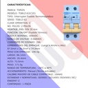 Interruptor Termomagnético TOB1Z-63(C20) 600V DC 20A Solar Fotovoltaico