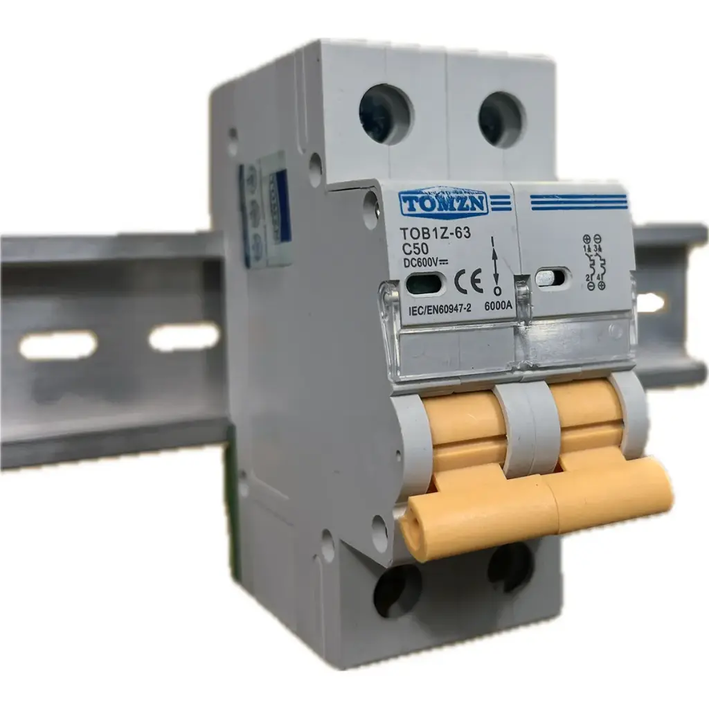 Interruptor Termomagnético TOB1Z-63(C50) 600V DC 50A Solar Fotovoltaico