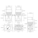 Interruptor Selector XA2ED25 1NO+1NC 2 Posiciones 240V 10A