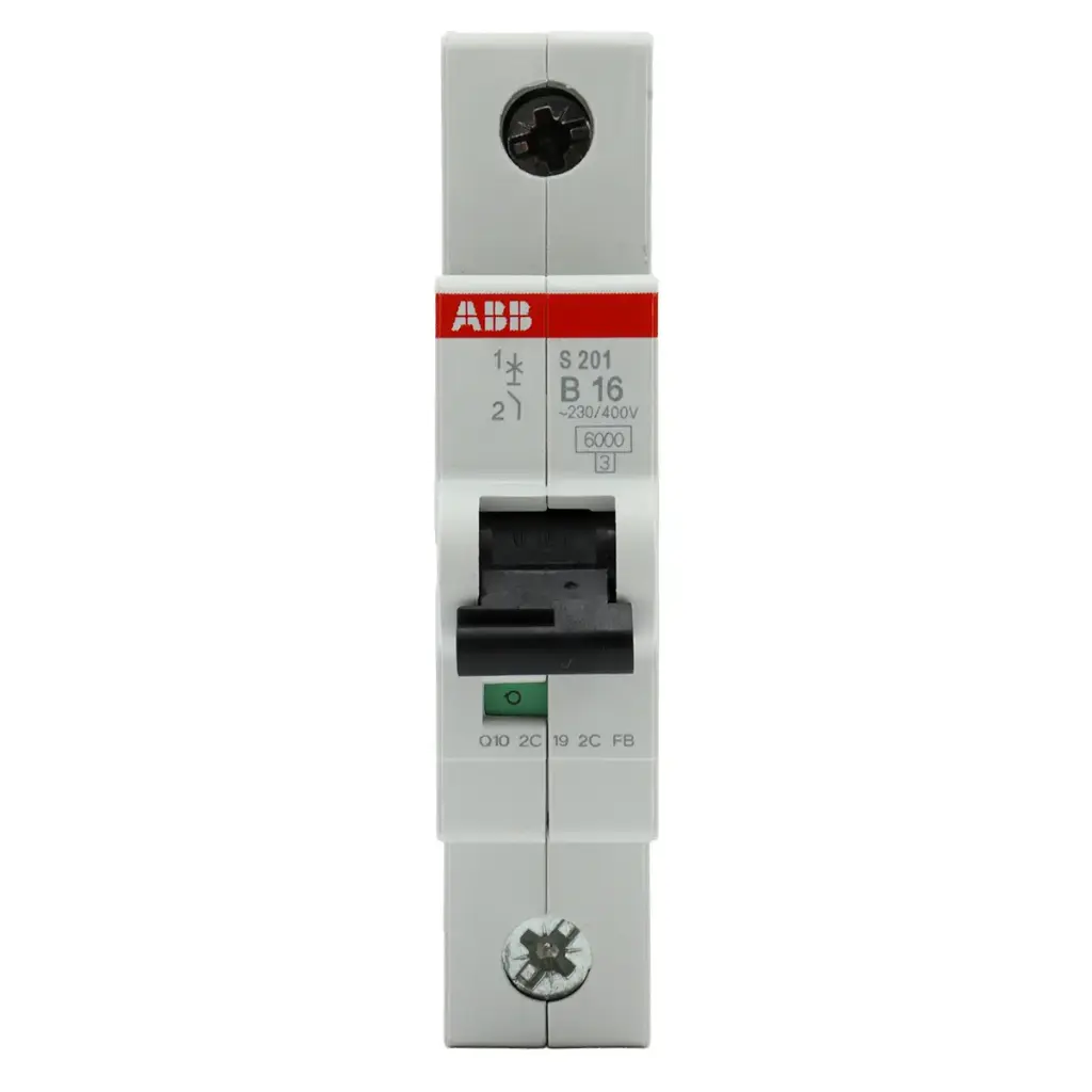 Interruptor Termomagnético Automático ABB S201-B16 230V / 400V 16A