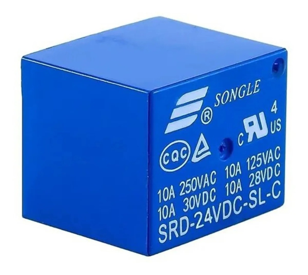Relevador Relé 24V 250V AC / 10A