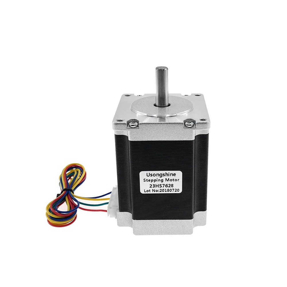 Motor A Pasos Bipolares NEMA 23HS7628 CNC 18.9kg/cm, 1.8°, Híbrido