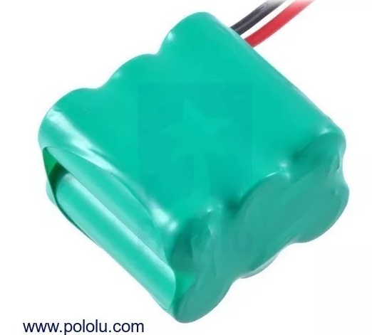 Pila Batería Pololu Ni-MH 7.2V 350mAh 3x2 2/3 AAA Recargable