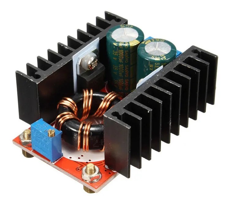 Módulo Booster Convertidor DC-DC 10V - 32V A 12V - 35V 150W Regulador Fuente De Subida Elevador De Voltaje Step Up