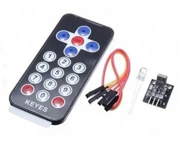 Kit Control Emisor Y Módulo Receptor Infrarrojo KY-022 Arduino PIC