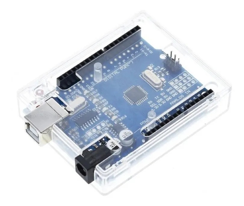 Caja Carcasa Case De Acrílico Transparente Para Arduino UNO