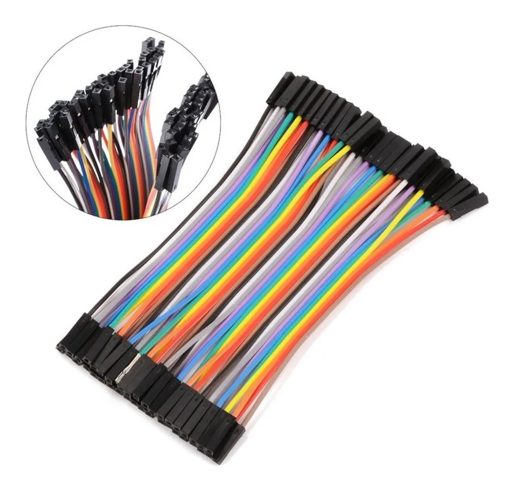 Cables Dupont Jumpers H/H 10cm Arduino Paquete De 40 Pzas