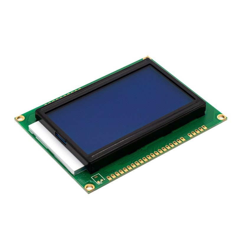 Display Pantalla LCD Gráfica 128x64 12864 Con Luz Azul De Fondo Para Arduino, PIC