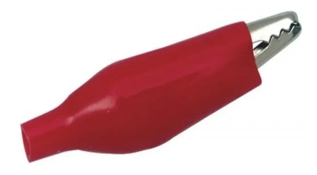Caimán Tipo Tenaza Chico Con Forro Rojo 4cm