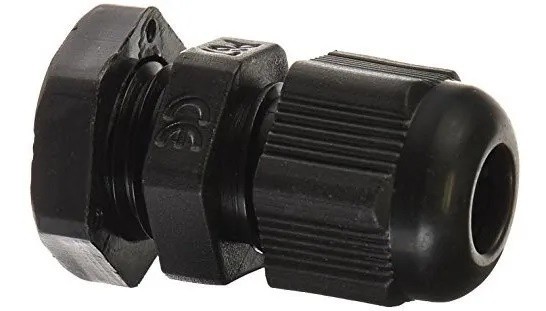 Conector Glándula Plástico Impermeable Para Cable PG7 3.5 - 6mm