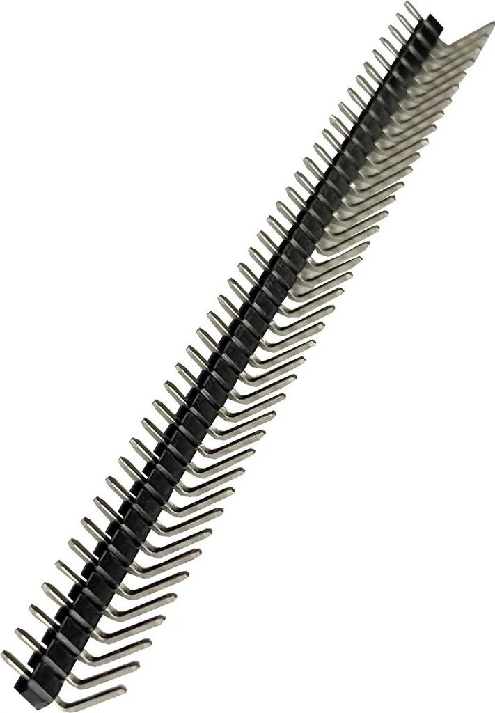 Tira De 40 Pines Header Macho Ángulo Recto 90°