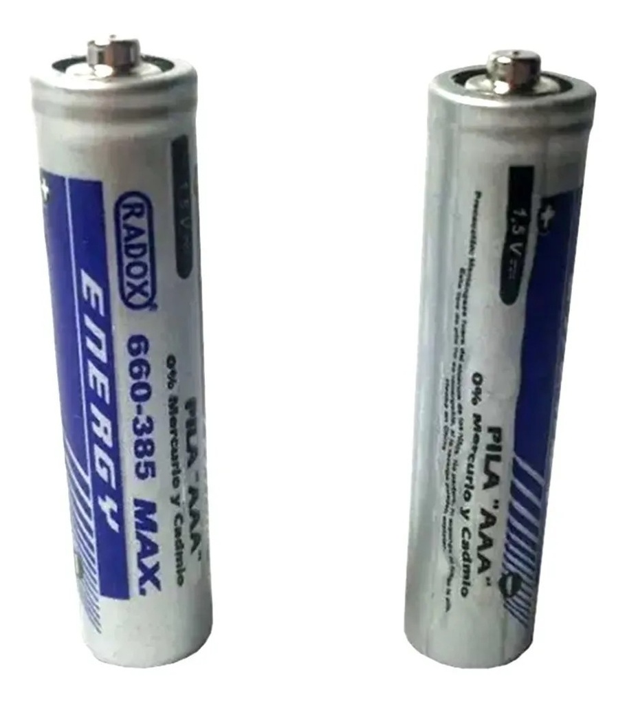 Pila Batería Radox 1.5V AAA De Carbón