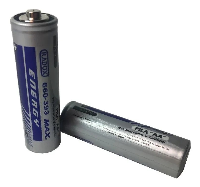 Pila Batería Radox 1.5V AA De Carbón