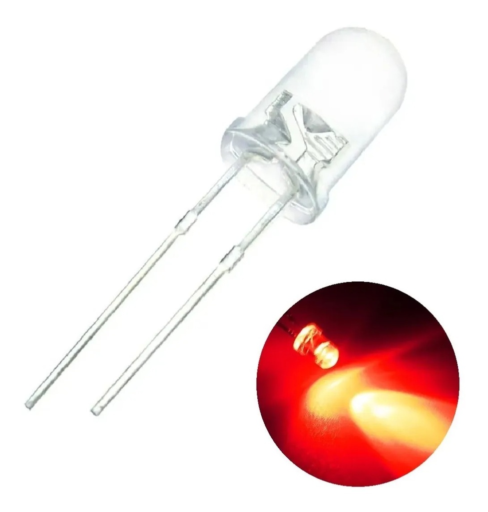 LED Rojo Ultrabrillante 5mm