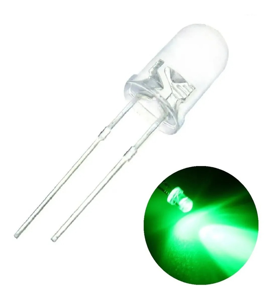 LED Verde Ultrabrillante 5mm