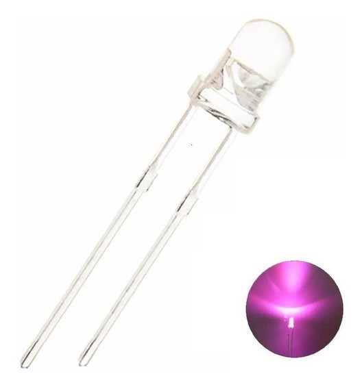 LED Rosa Ultrabrillante 5mm
