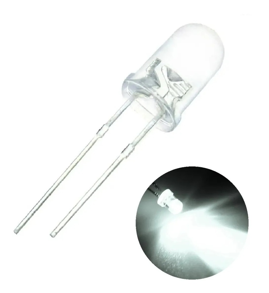 LED Blanco Ultrabrillante 5mm